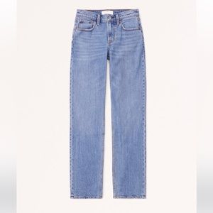 Abercrombie mid rise 90s straight jean